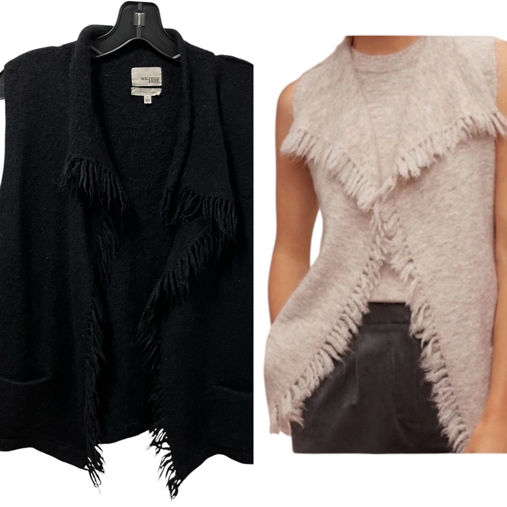 Aritzia Wilfred Free Fei Fei Vest With Fringe